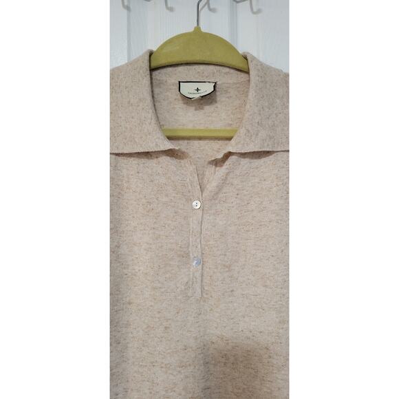 Tuckernuck Tencel Linen Clayton Relaxed Knit Polo Shirt Size Medium-Large - Picture 8 of 8